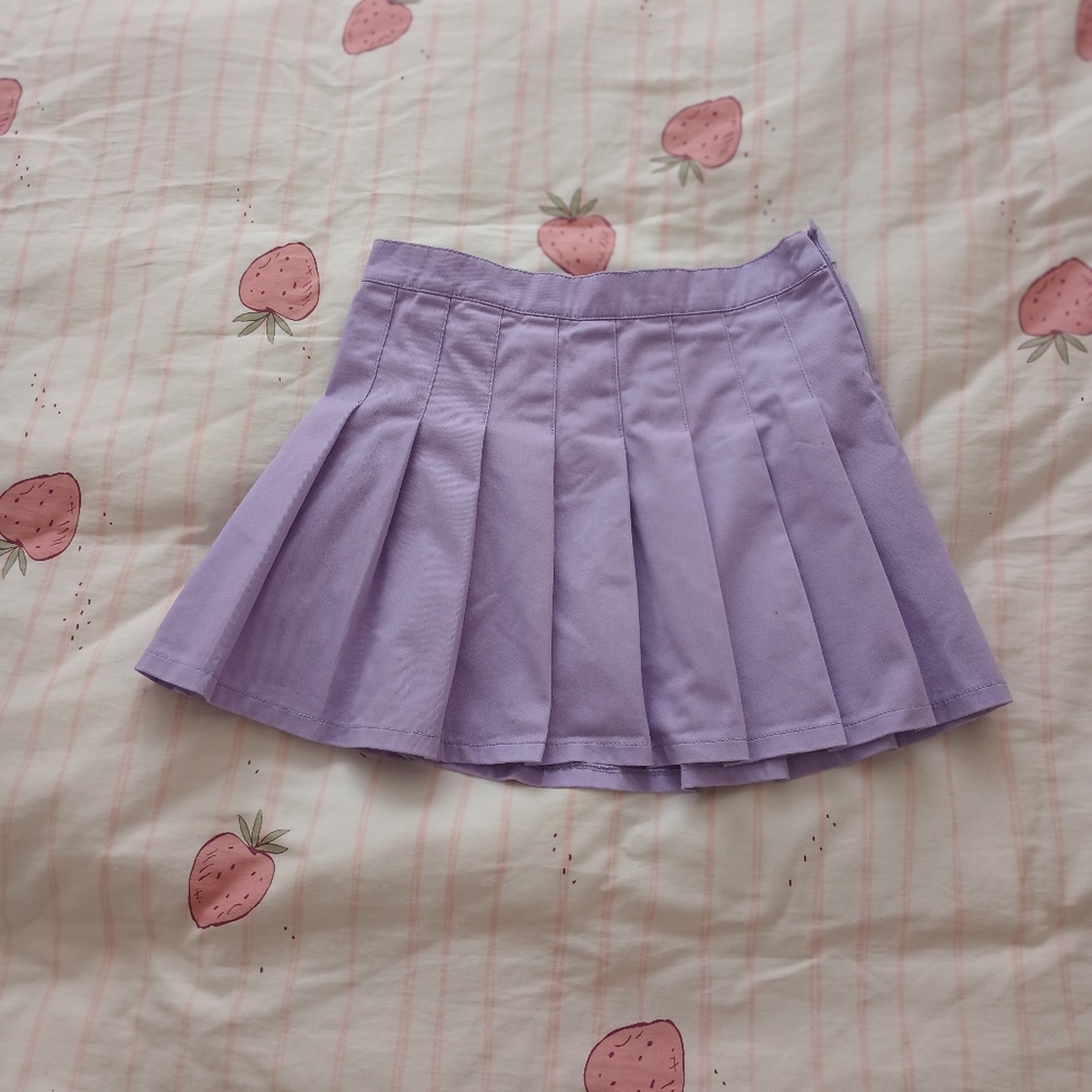 Mamba Jeans Lavender Pleated Skirt